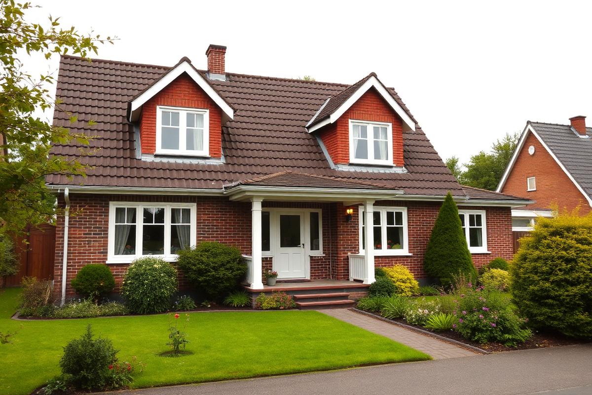 Norddeutsches Einfamilienhaus mit gepflegtem Garten