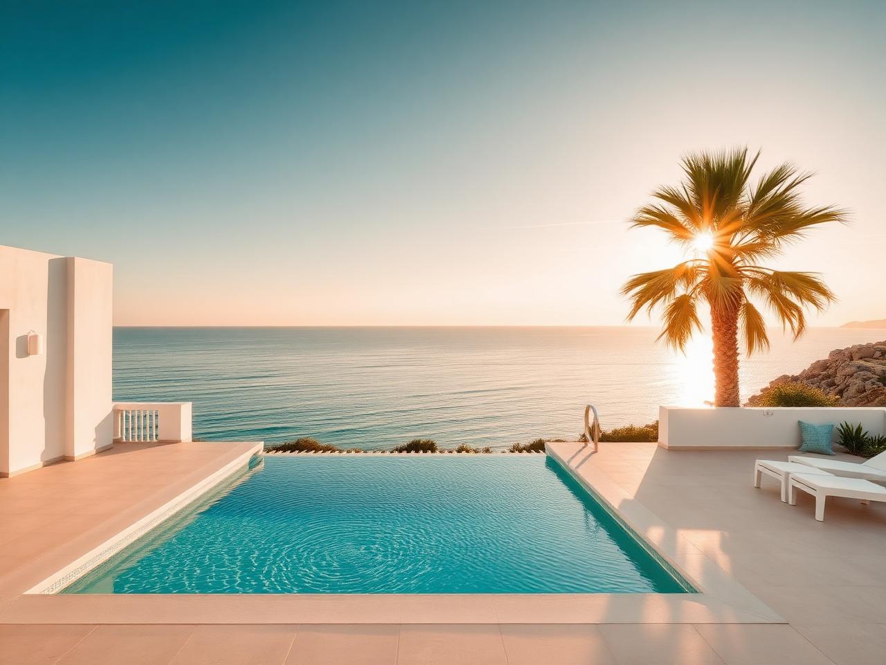 Immobilie mit Pool und Meerblick an der spanischen Küste