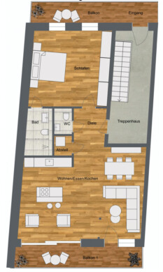 2D Etage 14 - Exklusive Penthouse-Wohnung in Mölln – Traumlage am Schulsee als Kapitalanlage