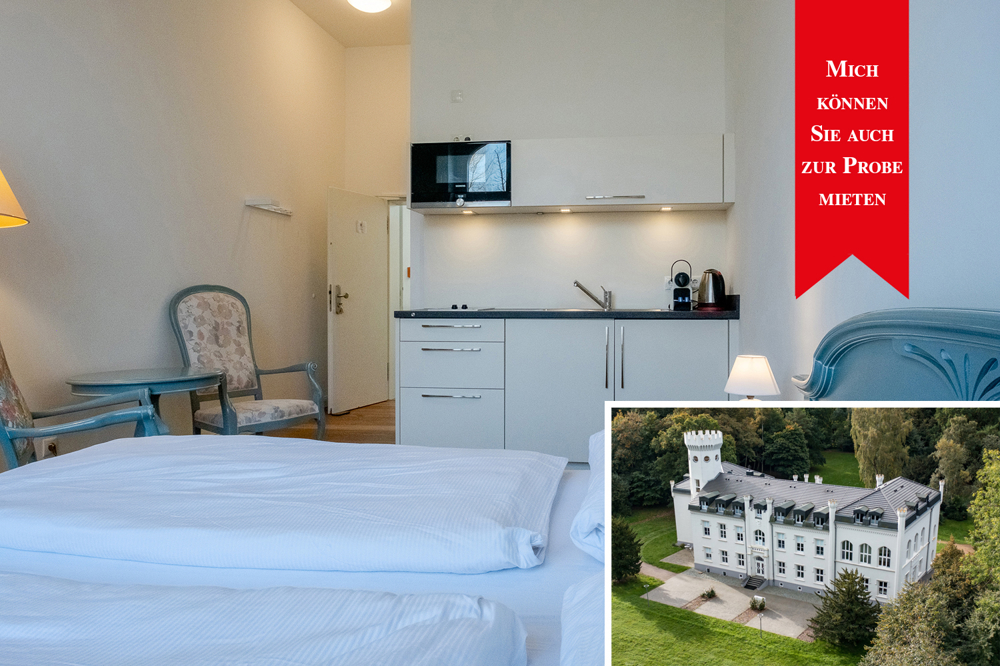 Titelbild - 1-Zimmer "Schloss Studio mit Ostblick" – Kapitalanlage mit emotionaler Rendite im Schloss Hohendorf